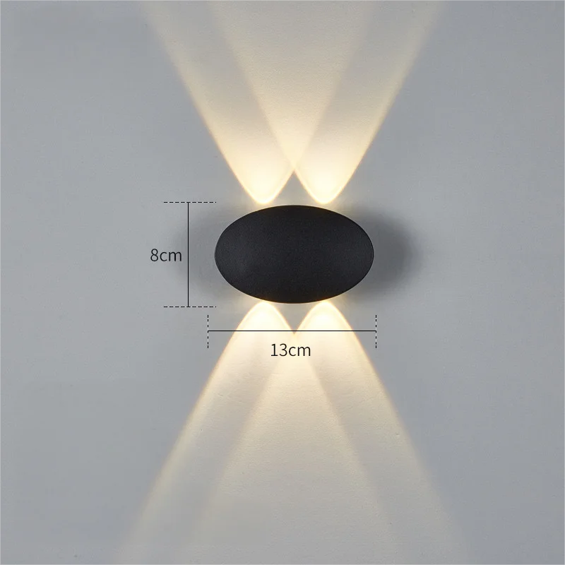 Modern Simple LED 4W Oval Outd - Outdoor Lighting Voltage 评论和价格