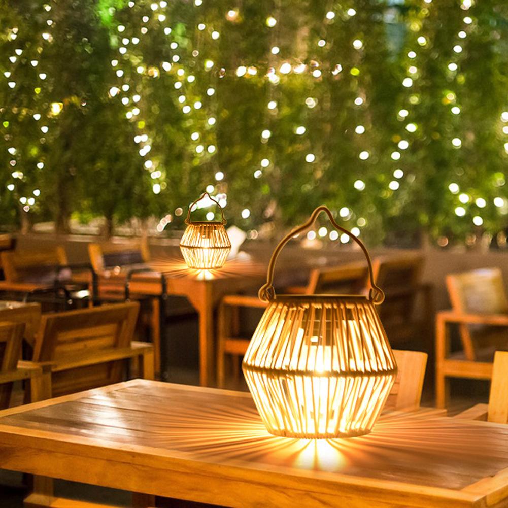 IP65 Waterproof Solar Rattan L - Outdoor Lighting Lamps 评论和价格