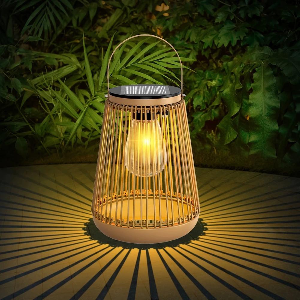 IP65 Waterproof Solar Rattan L - Outdoor Lighting Lamps 评论和价格