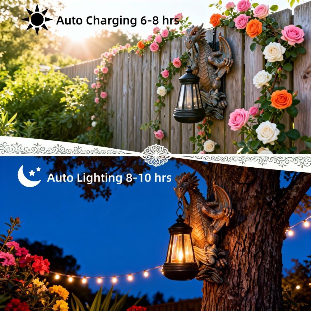 Unique Solar Dragon Figurine R - Outdoor Lighting Unique 评论和价格