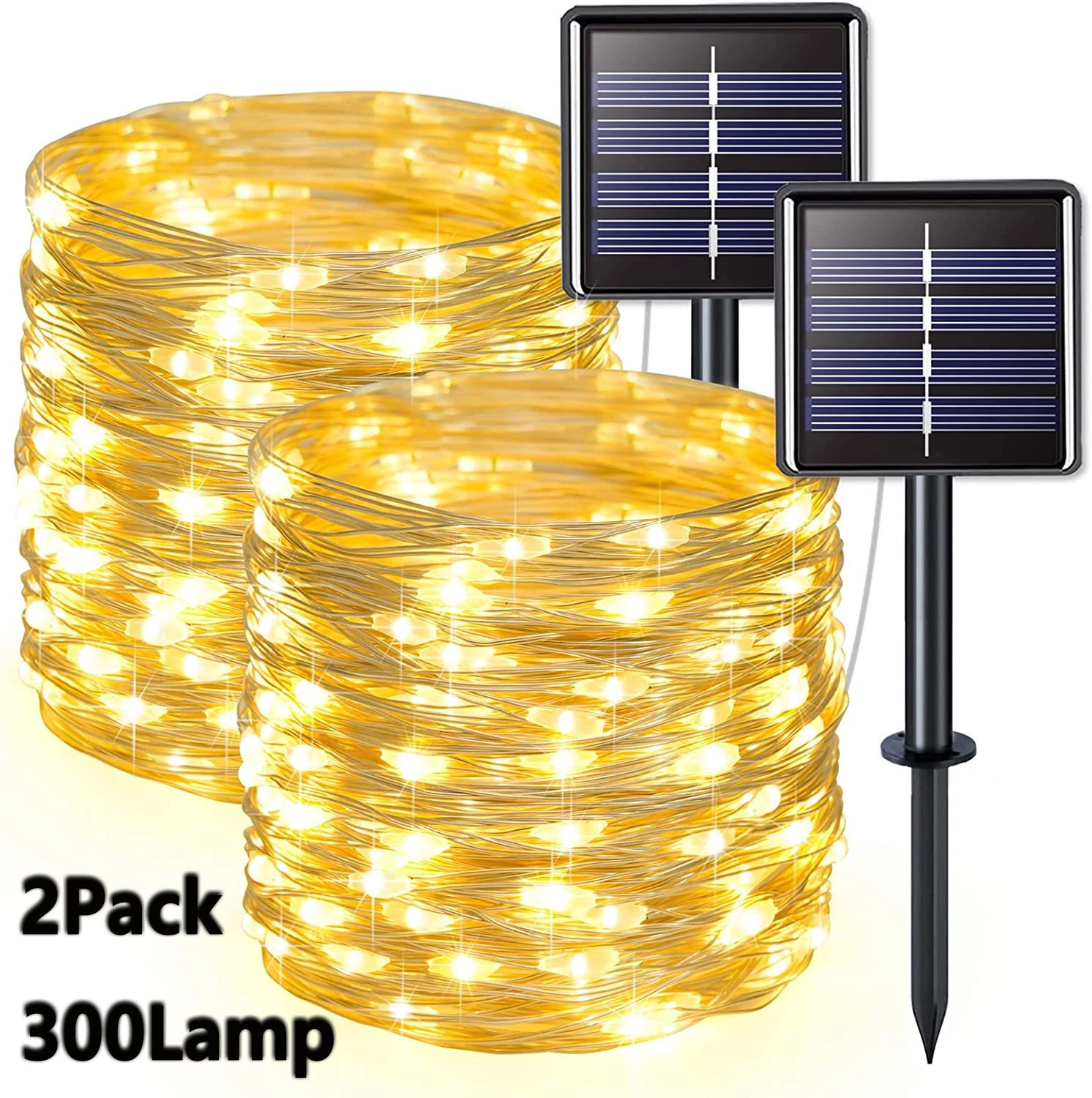 2 Pack Solar Fairy Lights 300L - Solar Fairy String 评论和价格