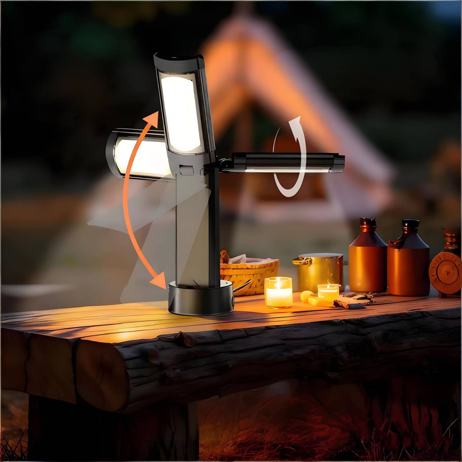 Telescopic Tent Lamp Adjustabl - Outdoor Lighting Battery 评论和价格