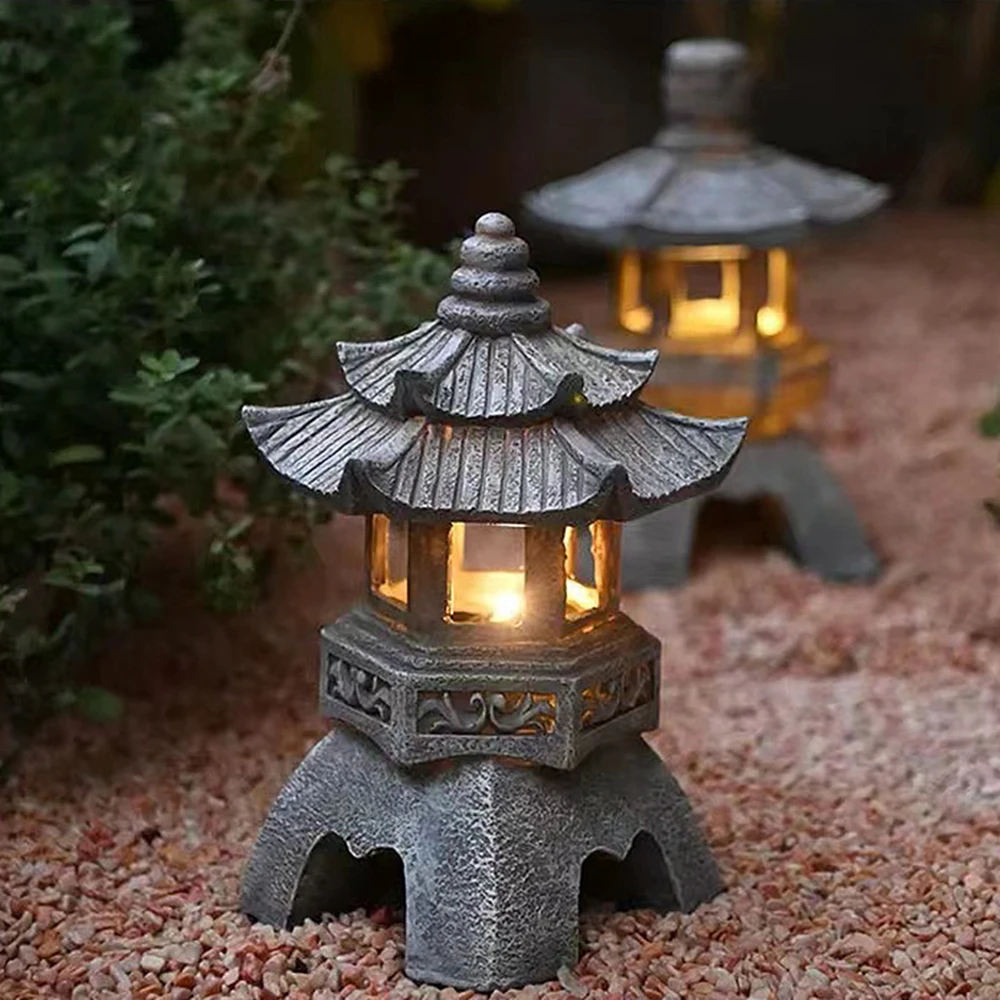 Solar LED Pagoda Lantern for B - Outdoor Lighting Architectural 评论和价格