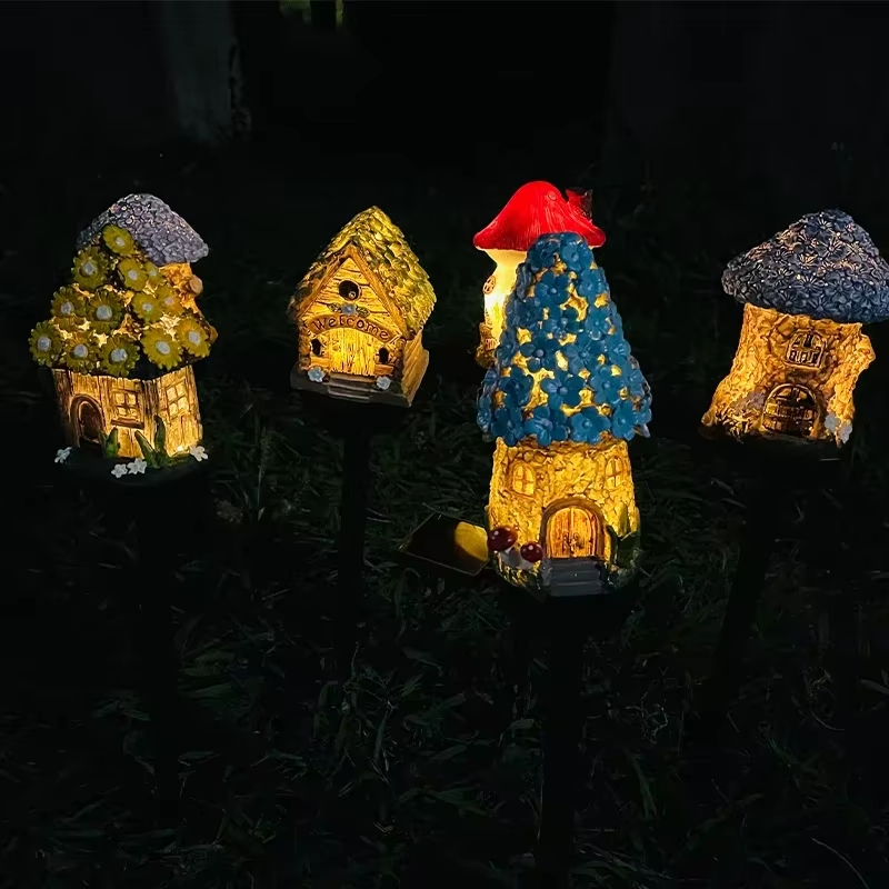 1pc Creative Solar Resin Mushr - Outdoor Lighting Architectural 评论和价格