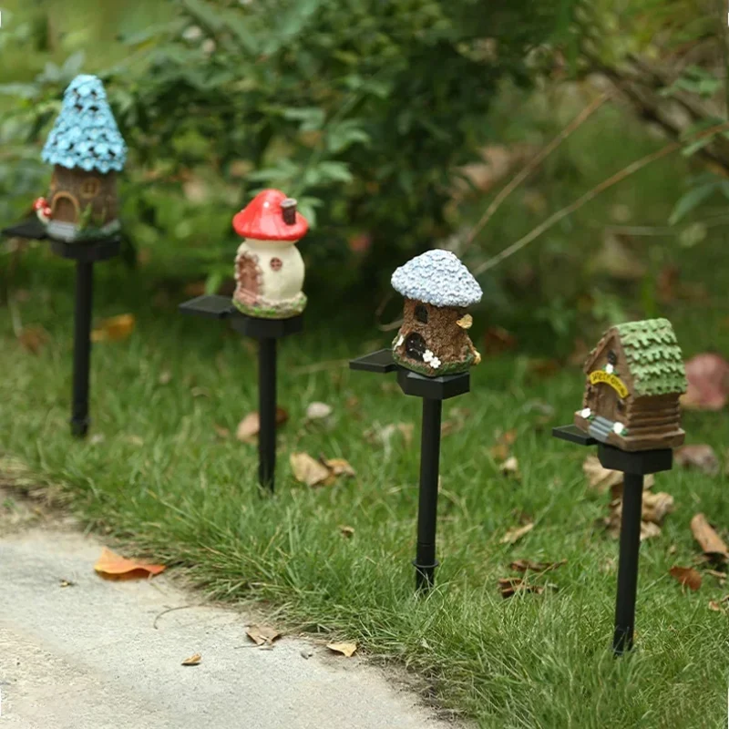 1pc Creative Solar Resin Mushr - Outdoor Lighting Architectural 评论和价格