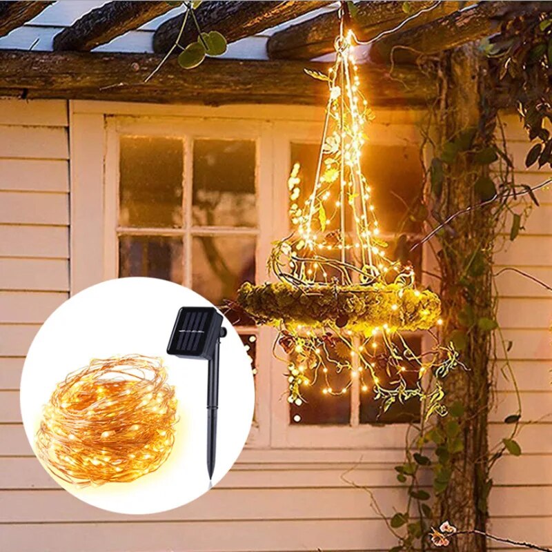 100 LED Solar Fairy Waterproof - Solar Fairy String 评论和价格