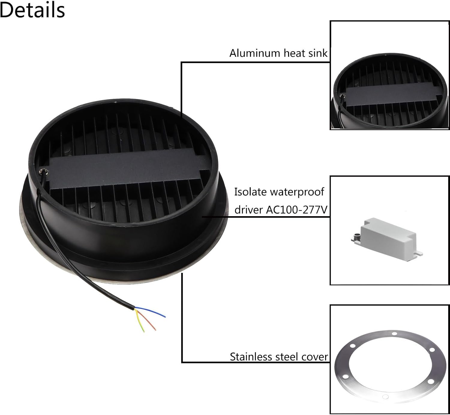 18W Outdoor Ground Lights,Diam - Outdoor Lighting Voltage 评论和价格