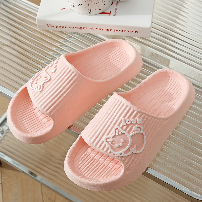 Summer Kawaii Cats Slippers Wo - Outdoor Lighting For Home 评论和价格