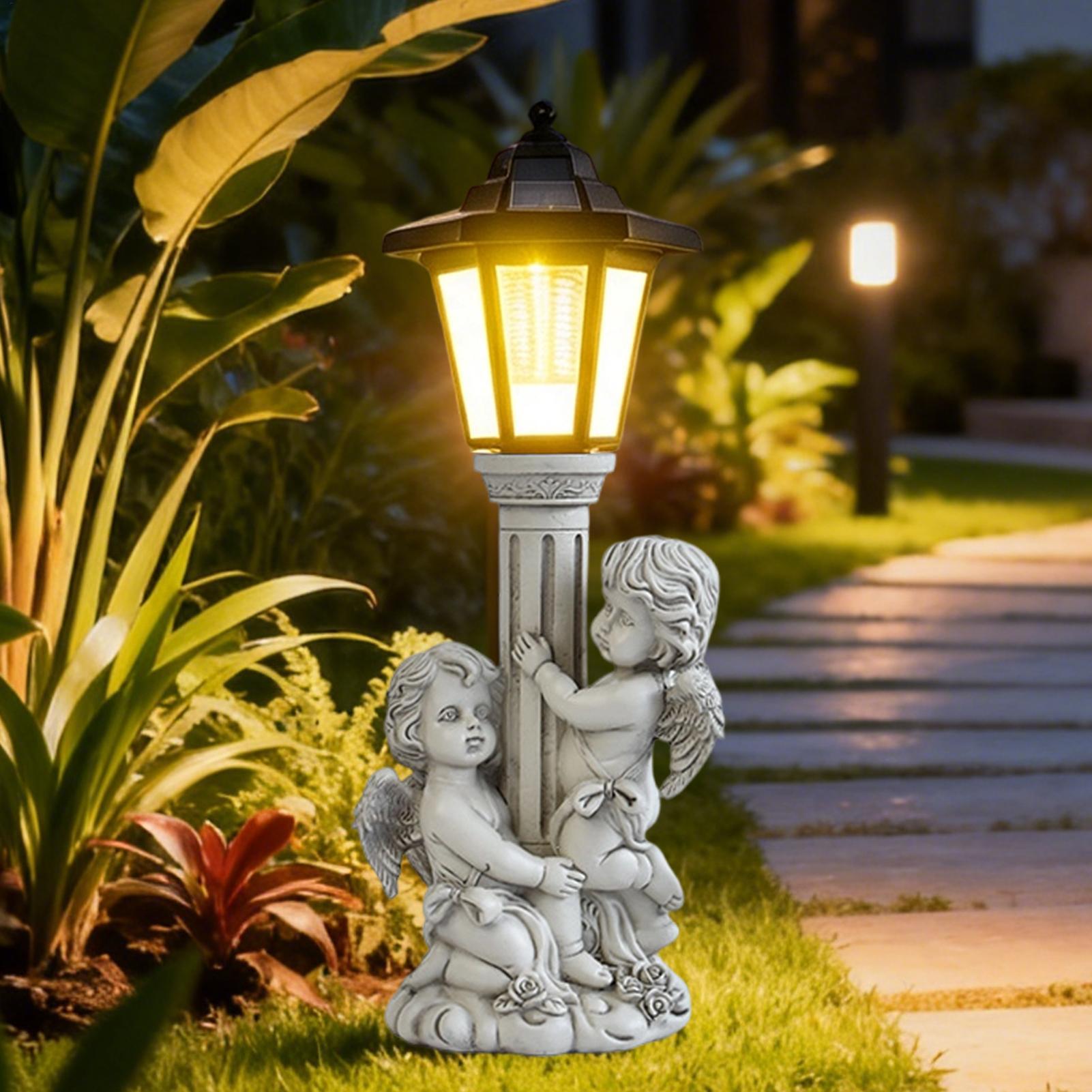 Garden Statues Light Up Auto O - Outdoor Lighting For Home 评论和价格