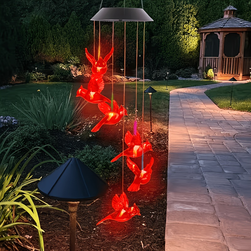 Solar-Powered Flaming Bird Win - Outdoor Lighting Design 评论和价格