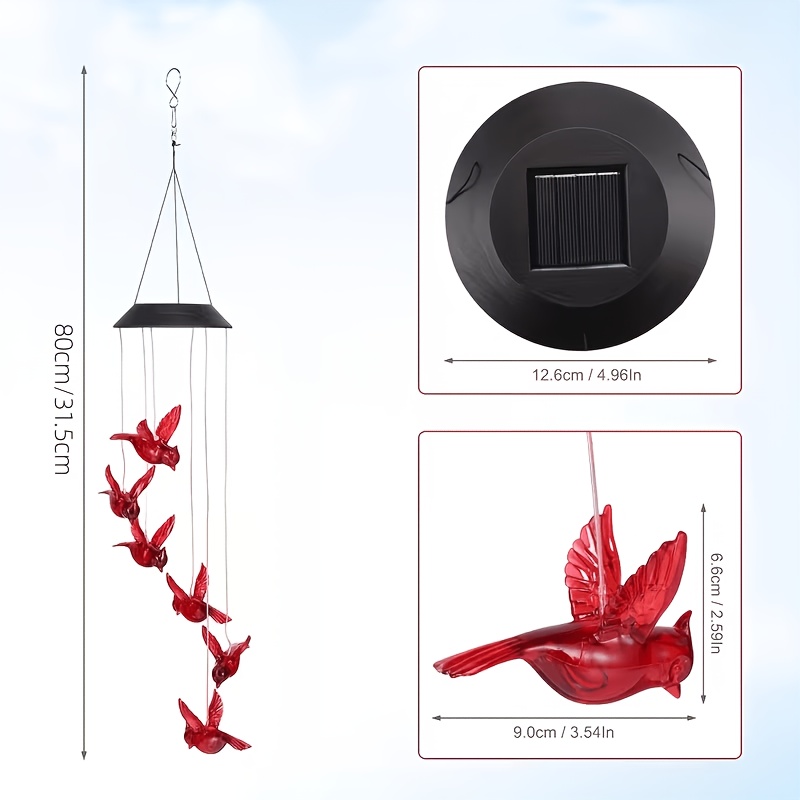 Solar-Powered Flaming Bird Win - Outdoor Lighting Design 评论和价格